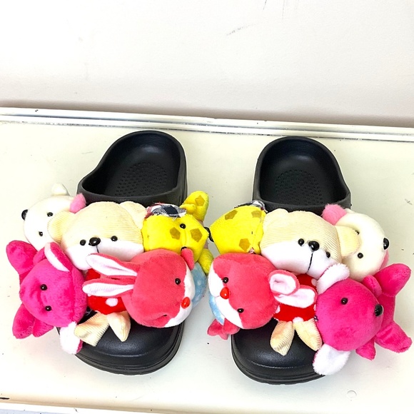 Too Cute Stuffed Animal Slides Size 10 US / 40 - Picture 1 of 16
